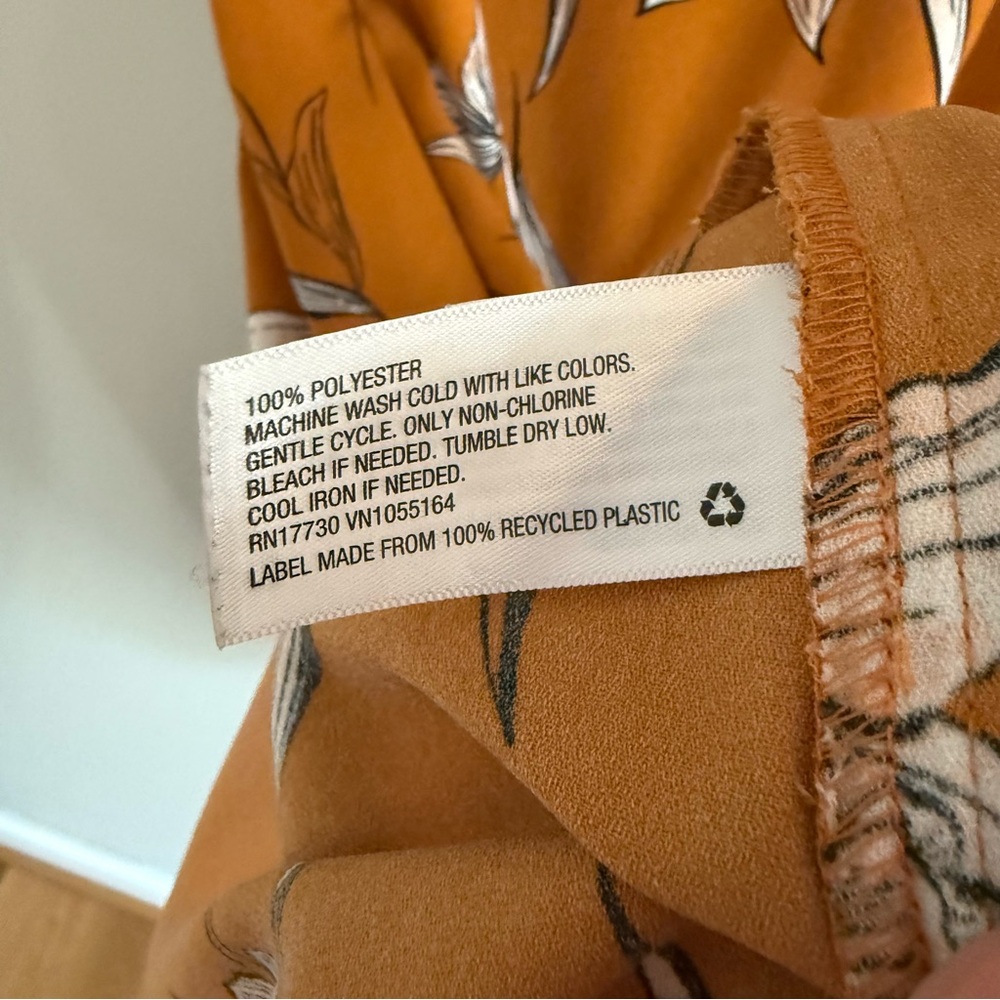 A New Day Yellow Floral Mini Dress - Picture 6 of 6